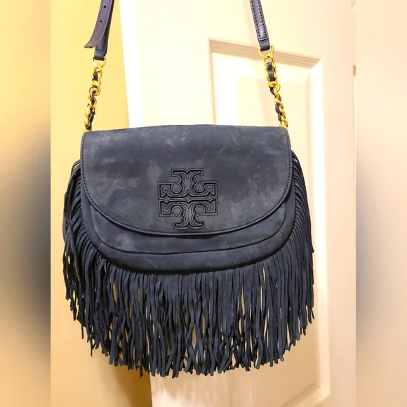 Tory Burch frindge crossbody bag - Picture 1 of 10